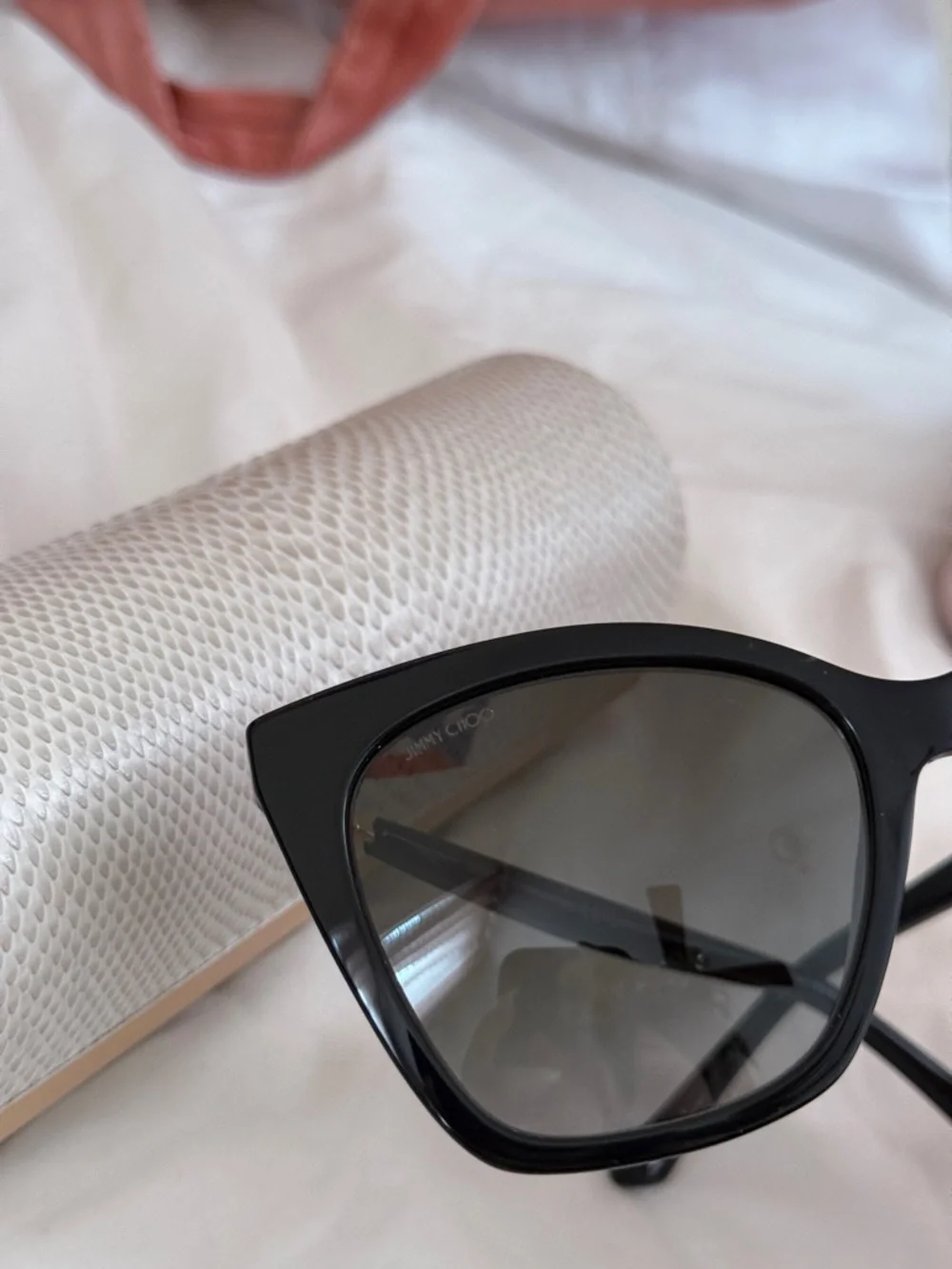 Jimmy Choo Black Gloss Cat-Eye Sunglasses - Picture 2 of 7